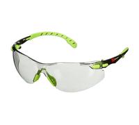 Solus Lunettes de sécurité 3M Solus 1000, monture verte/noire | revêtement antibuée/antirayure Scotchgard (K&N), optiques gris clair intérieur/extérieur, S1207SGAF-EU