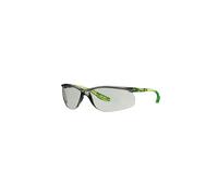 Solus Lunettes de sécurité 3M Solus CCS, branches citron vert | revêtement antibuée/antirayure (K&N) Scotchgard, optique grise intérieur/extérieur, SCCS07SGAF-GRN-EU