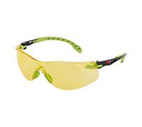 Solus S1203s Lunettes de sécurité, anti-buée, verres transparents, Vert/cadre noir
