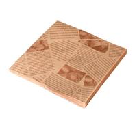 SOLUSTRE 100 Feuilles Papier Cuisson Réutilisable Motif Journal pour Emballage Alimentaire, Papier de Boucherie Étanche en Pâte de Bois, Léger et Facile à Stocker Cuisine Familiale