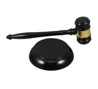 SOLUSTRE 1ensemble Marteau de Juge Bois Massif Marteau de Vente aux Enchères Réutilisable Outil Pratique pour Avocat et Juge Design Simple et Finition Soignée Accessoire pour Enchères