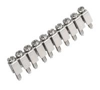 SOLUSTRE 1ensemble Pont Fixe pour Bornier Rail Din Connecteur de Câblage Fiable et Compatible avec Bornier de Mise à Terre et Bloc de Jonction Électrique
