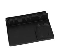 SOLUSTRE 1pièce Support de Rangement Silicone pour Ustensiles de Cuisine Grand Format Repose-cuillère avec Emplacements et Bord Relevé Antidébordement pour Organisation Pratique Près