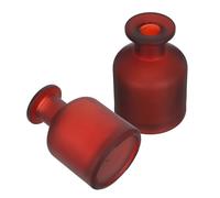 SOLUSTRE 2 Pièces Flacons Diffuseurs Verre Cylindriques Bouteilles Vidées pour Huile Essentielle Rechargeable Conteneurs DIY pour Parfum Ambiance et Diffuseur de Bâtonnets