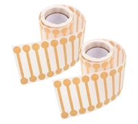 SOLUSTRE 2 Rouleaux Autocollants de Scellage Alimentaire Inviolables, 2 | Surface Écrivable, Application Rapide, Repérage Lot et Date, pour Boîtes Repas et Contenants