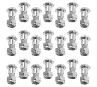 SOLUSTRE 20 Pièces Vis pour Sécateur à Ressort Gauche et Droit en Acier Inoxydable Argenté, Accessoires pour Outils de Jardinage Précis