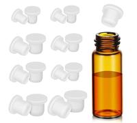 SOLUSTRE 25 Pièces Bouchons Silicone Réutilisables Salière Poivrière Bouchons Ronds pour Bouteilles Tuyaux et Pots Accessoires de Cuisine Pratiques