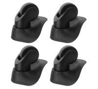 SOLUSTRE 2pcs Roues Universelles Silencieuses pour Bagages en Abs, roulettes Flexibles et Maniables sans Effort, Accessoires pour Valises Trolley de Voyage Noir