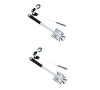SOLUSTRE 2pièces Kit De Nettoyage Multifonction Pour Biberons Et Tubes à Essai Ensemble De Brossettes Inoxydable Avec Accessoires Pour Éliminer Graisse Et Débris