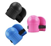 SOLUSTRE 3 Paires Genouillères de Sécurité Jardinage en Mousse Eva Absorption de Chocs et Entretien Facile, Coussin Léger pour Travail Extérieur et Pose de Carrelage