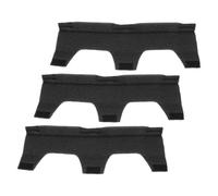 SOLUSTRE 3 Pièces Bandeau Anti-Transpiration Détachable en Tissu Éponge Noir pour Casque de Chantier, Coussinets Lavables Absorbant la Sueur, Remplacement Confortable