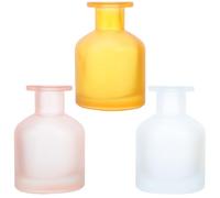 SOLUSTRE 3 Pièces Flacon Diffuseur D'huiles Essentielles en Verre | Rechargeable, sans Flamme, Usage Salon et Maison, Design Moderne Élégant, Capacité 4, 5 Oz