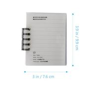 SOLUSTRE 3 Pièces Mini Bloc-notes de Vocabulaire Anglais Cahier à Spirale | Papier et Fer, Design Simple, Pratique au Quotidien, pour Poésie et Croquis, Mémoire Approfondie