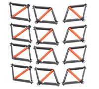 SOLUSTRE 30 Pièces Outil de Réparation pour Boîtes Électriques en Acier Noir, Restauration 68,5-78,5cm, pour Installation de Plaques Murales au Bureau
