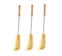 SOLUSTRE 3pièces Goupillon Pour Bouteille Avec Manche Long Brosse De Nettoyage Pour Bouteilles Et Pailles Nettoyeur Intérieur Pour Avec Crochet Pour Rangement