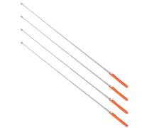 SOLUSTRE 4 Pièces Barre Magnétique Télescopique Orange en Métal Tête Aimantée Rétractable, pour Ramasser Clous et Vis Coffres de Voiture et Travaux Mécaniques