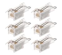 SOLUSTRE 6 Pièces Quincaillerie pour Stores à Engrenage, Blocage Pom | Compatible Stores en Bambou et Fenêtre, Usage Intérieur Chambre, Fixation Sûre des Cordons, Haute Compatibilité
