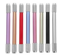 SOLUSTRE 8pièces Rallonges de Crayon Double Tête Réglables Métal Lot pour Artistes Prise Ergonomique et Durabilité Prolongateur pour Crayons de Couleur