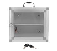 SOLUSTRE Armoire Pharmacie Murale en Alliage Compartiments Intégrés, Installation Rapide, pour Centre Communautaire ou Bureau, Rangement Polyvalent pour Remède