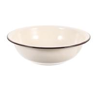 SOLUSTRE Bassin à Légumes en Métal Émaillé Beige Épais, Facile à Transporter et Sûr, Cuisine Domestique Grillage, Diamètre 22 Cm Plusieurs styles