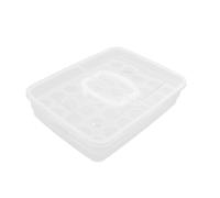 SOLUSTRE Boîte à Œufs Transparente Compartiments Rangement Pratique Pour Réfrigérateur Design Avec Poignée Capacité Élevée Pour Œufs Frais Pour Maison Restaurants