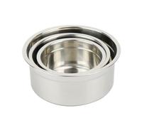 SOLUSTRE Boîte de Conservation Ronde en Acier Inoxydable 550ml avec Couvercle Hermétique pour Rangement Alimentaire et Collation en Déplacement