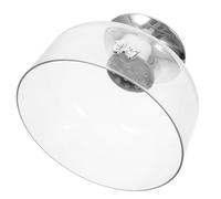 SOLUSTRE Bol à Trifle sur Pied Transparent 20 CM Stable pour Présentation de Salades et Fruits Cuisine