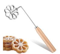 SOLUSTRE Bunuelos Mold avec Poignée Pâte Cuire Biscuit Rosette Alliage Aluminium Facile à Utiliser pour Cuisson Traditionnelle et Boulangerie