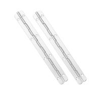 SOLUSTRE Charnières Piano Robustes 2pcs 200x17mm 180° Charnière pour Boîtes en Bois et Meubles Pliants Acier Inoxydable