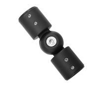 SOLUSTRE Connecteur d'angle Robuste Installation Flexible et Stable en Acier Inoxydable Accessoires Vis Couleur Aléatoire pour Tringle à Rideaux pour Baie Vitrée