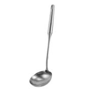 SOLUSTRE Cuillère à Soupe Profonde en Acier Inoxydable Argenté Manche Long, Robuste et Précise, pour Servir Cuisine et Buffet