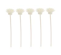SOLUSTRE Ensemble de 5 Bâtons Diffuseurs Rotin Chrysanthème Petit Format Naturels et Légers Parfum Ambiance pour Salon Chambre et Salle de Bain Recharges pour Diffuseurs Huiles