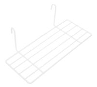 SOLUSTRE Étagère Murale en Fer Blanc 25x10cm pour Panneaux à Grille Métallique, Rangement Suspendu Pratique pour Buanderies et Placards, Organise et Optimise l'espace