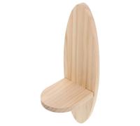 SOLUSTRE Étagère Murale Ovale en Bois Massif, Créative, Salon Chambre | Rangement Mural Beige, Style Minimaliste, Installation Facile, Usage Salon et Chambre, Décor Maison