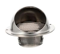 SOLUSTRE Extracteur D'air Extérieur en Acier Inoxydable 304, Fond de Hotte Aspirante Protection Anti-vent, Diamètre 70mm, Facile à Entretenir et Silencieux