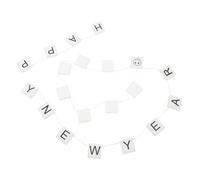 SOLUSTRE Guirlande Lumineuse et Alimentation 2 Piles AA Lettres en Plastique Blanc LED Crée Une Ambiance Romantique 20 LED pour Décoration Mariage DIY