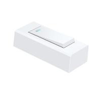 SOLUSTRE Interrupteur Unipolaire à Bouton Poussoir Blanc 10 A 220 V pour Alimentation Électrique Domestique Lampe de Sécurité Multifonction et Design Moderne