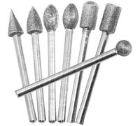 SOLUSTRE Jeu de Forets pour Métal Tige 3mm en Alliage Diamanté Argenté, Haute Durabilité et Meulage Précis, pour Sculpture Artisanale et Hobby