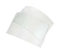 SOLUSTRE Lentille de Remplacement en Verre 2 Pièces Design de Remplacement Rapide pour Capot de Sablage Adaptée à Casque de Sablage pour Peinture et Meulage Industriel