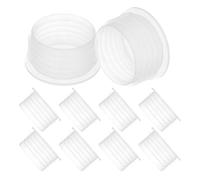 SOLUSTRE Lot de 10 Bouchons Ronds Transparents Réutilisables pour Pots à Légumes et Jardinières, Accessoires Étanches pour Bacs de Plantation Extérieurs, Compatibles Balcon et Jardin,