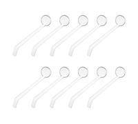 SOLUSTRE Lot de 10 Louches à Soupe en Plastique Transparent Manche Long, Résistantes la Déformation et Contrôle Précis des Portions Cuisine et Buffet