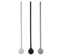 SOLUSTRE Lot de 3 Cuillères à Mélanger en Silicone Résistantes la Chaleur, Douces Surfaces, pour Mélanger Miel et Confiture le Thé