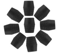 SOLUSTRE Lot de 9 Protège-pieds en Caoutchouc Noir pour Pied de Support de Guitare Portable, Accessoires Guitare Protection des Pieds, pour Stand D'instrument