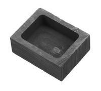 SOLUSTRE Moule à Lingots en Graphite pour Fabrication de Bijoux DIY Résistant à Haute Température Creuset Carré pour Fusion Or et Argenté