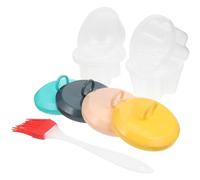 SOLUSTRE Moule à Œufs Pinceau pour Micro-ondes en Plastique Résistant Chaleur pour Cuisson Vapeur et Couleur Aléatoire la Cuisine