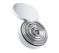 SOLUSTRE Moules Ronds en Acier Inoxydable Accessoire Pâtisserie Professionnel Set de 14 Pièces Surface Lisse, Facile à Démouler pour Cookies et Fondant