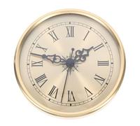 SOLUSTRE Mouvement Horloge à Quartz Silencieux Remplace Ancienne Horloge avec Chiffres Romains en Métal, Mécanisme Élégant sans Pile pour Bricolage Usage Polyvalent