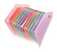 SOLUSTRE Organisateur de Documents en Plastique A4 Dossiers Accordéon Verticaux, Grande Capacité, Résistant à l'usure, Rangement pour Bureau et Voyage