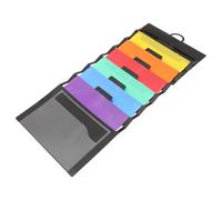 SOLUSTRE Organiseur Mural Noir en PP pour Dossiers, Classeur Souple Suspendu, Rangement Bureau Simple et Pratique, Maison ou L'école