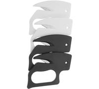 SOLUSTRE Ouvre-lettres Coupe Courrier Sécurisé Portables Lot de 4 en Acier Inoxydable et Pp et Design Créatif, pour Bureau et Usage Domestique